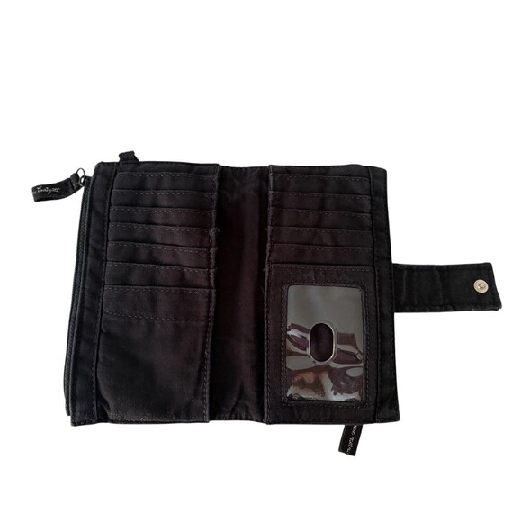 Thirty One Retro Metro Fold Up Wallet Black And White Polka Dot Print Cards Cash - Picture 4 of 10